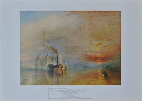 Turner J. M. W. – «The fighting temeraire» cartel reproducción – El Marco Verde – Obra Gráfica ...