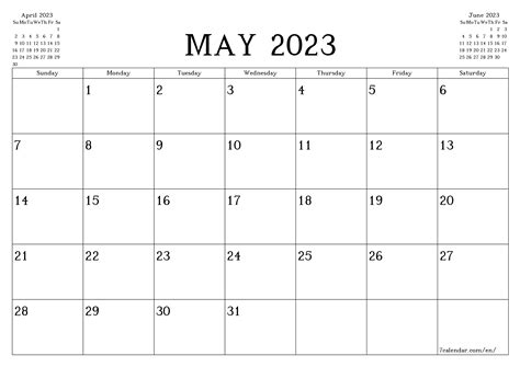 Month Of May 2023 Calendar - Get Calender 2023 Update