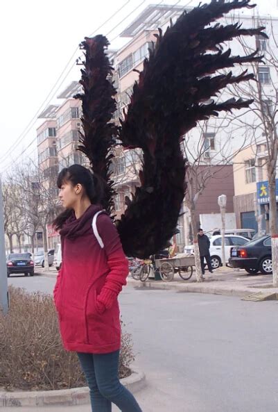 black Demon wings cosplay custome wings large size adult black wings ...