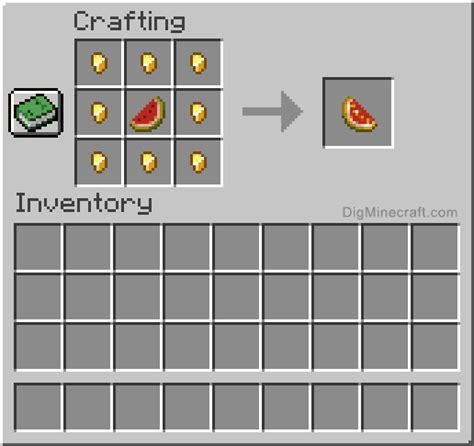 How to make a Glistering Melon Slice in Minecraft