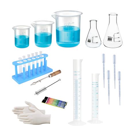 Buy lx Chemistry Lab Experimental kit - Combo of 23 Product Beakers Conical Flask, Test Tube ...