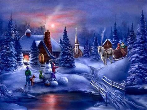 a1-winter-scene-wallpaper-hd-1 | Animated christmas wallpaper, Scene ...