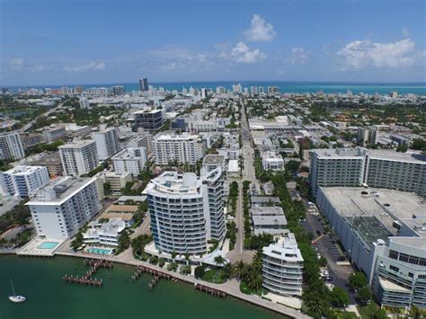 Aerial Miami Beach condos stock photo. Image of drone - 54672642