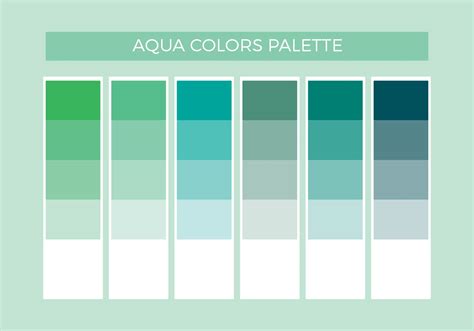 Aqua Colors Vector Palette - Download Free Vector Art, Stock Graphics & Images