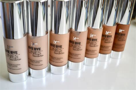 Aquaheart: IT Cosmetics Bye Bye Lines Foundation - Swatches and Review