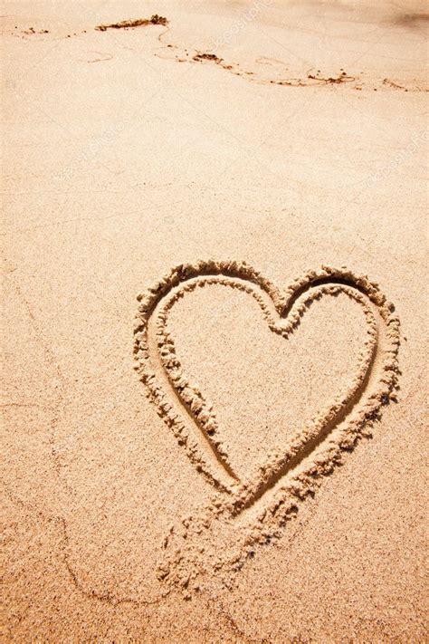 Heart Sand Beach Stock Photo by ©SimpleFoto 5693566