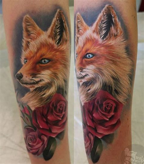 Cute Fox Tattoo - InkStyleMag | Fox tattoo, Cute fox tattoo, Cute animal tattoos