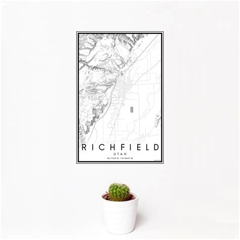 Richfield - Utah Map Print in Classic — JACE Maps