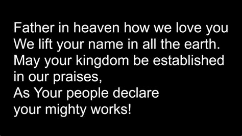 Blessed Be The Lord God Almighty(lyrics) - YouTube