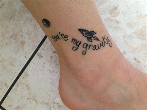 Rocket tattoo Papa Roach lyric 'You're my gravity' | Tattoo quotes, Rocket tattoo, Cool tattoos