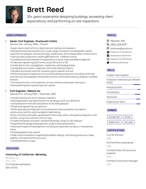 Civil Engineer Resume Example & Writing Tips for 2022