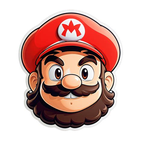 I made an AI sticker of Mario wearing an Afghan hat