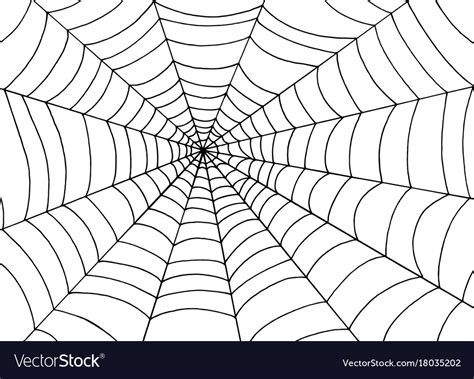 Spider web background doodle sketch art Royalty Free Vector