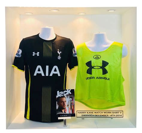 Harry Kane Match Worn Tottenham Premier League Shirt - Golden Soccer ...