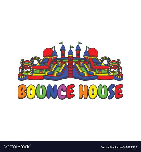 Bounce house logo image Royalty Free Vector Image