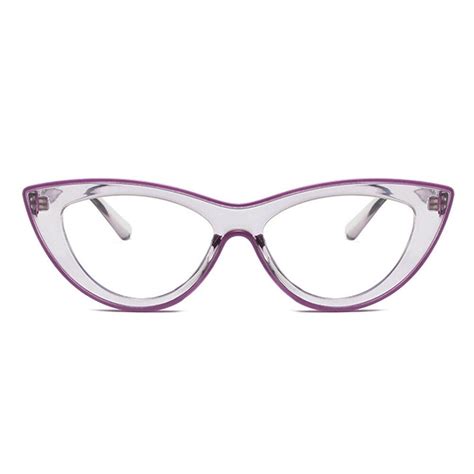 Trista Cat Eye Purple Glasses - Aoolia.com
