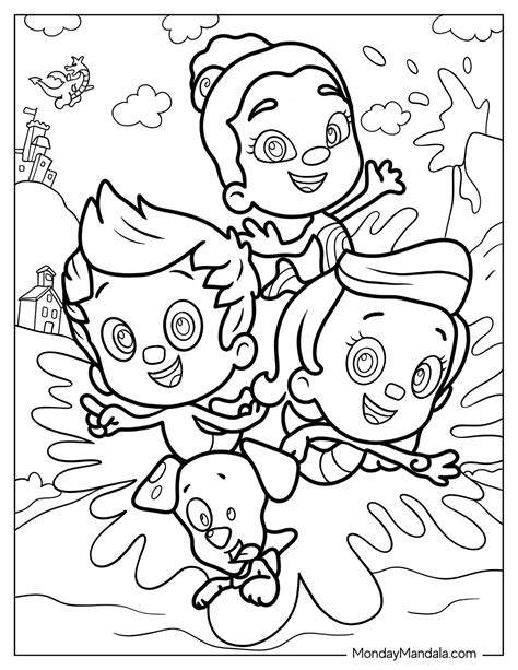 Bubble Guppies Goby Coloring Pages