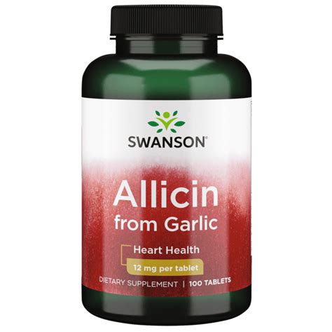 Allicin Supplement - 12 mg, 100% Pure - Swanson Health Products