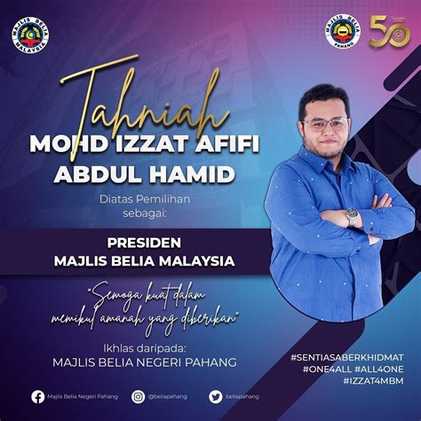 IZZAT AFIFI DIPILIH PRESIDEN MAJLIS BELIA MALAYSIA YANG BAHARU | Pahang ...