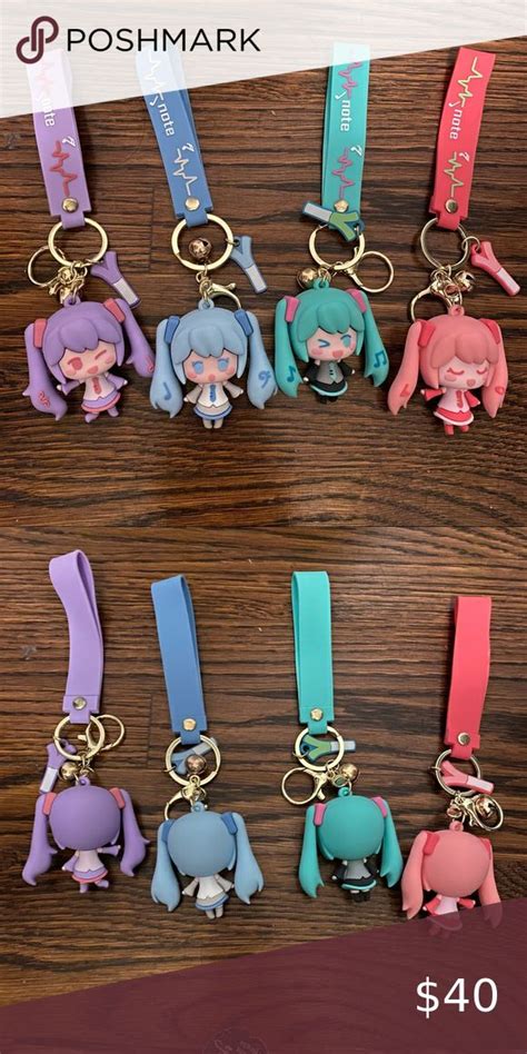 Bundle of 4 Hatsune Miku keychain | Hatsune miku, Keychain, Cute ...