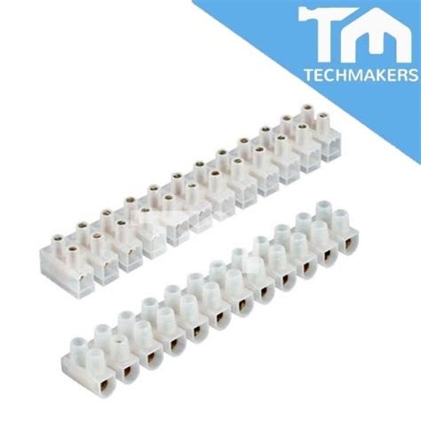 12-Way 5A, 10A, 20A PVC Terminal Block Cable Connector (PVC / Ceramic ...