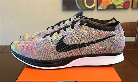 Multicolor Nike Flyknit Racer Grey Tongue 2016 | Sole Collector