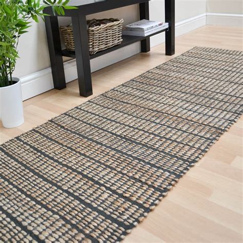 Ranger Hallway Runners in Dark Grey buy online from the rug seller uk | Runner rug entryway ...