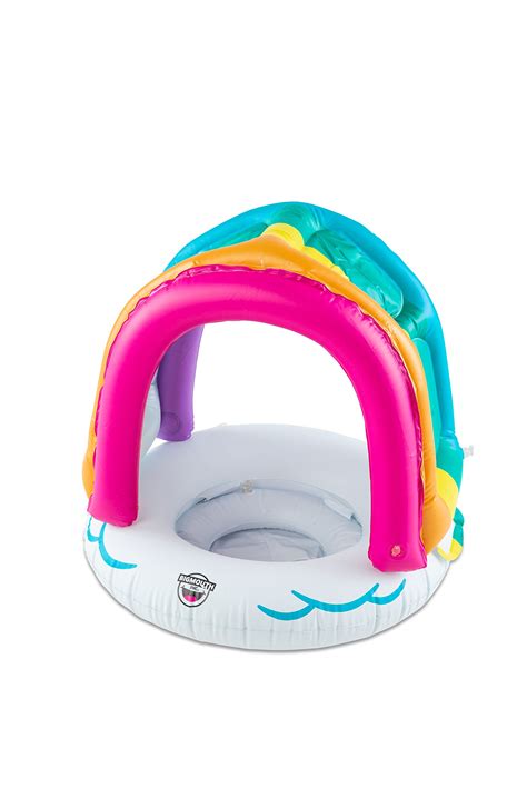 BigMouth Inc Lil’ Water Float with Overhead Sun Protection, Covered ...