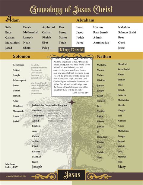 Genealogy of Jesus Christ in the Bible | InHisWord