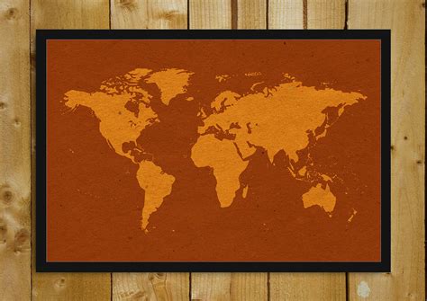 Buy Framed Posters Online Shopping India | World Map Vintage Glass Framed Poster – PosterGully