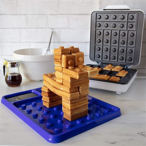 LEGO-inspired waffle maker lets you create brick-shaped stackable waffle art! - Yanko Design