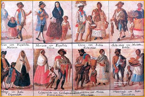 GRUPOS Y CASTAS SOCIALES DURANTE LA COLONIA | La sociedad es… | Flickr