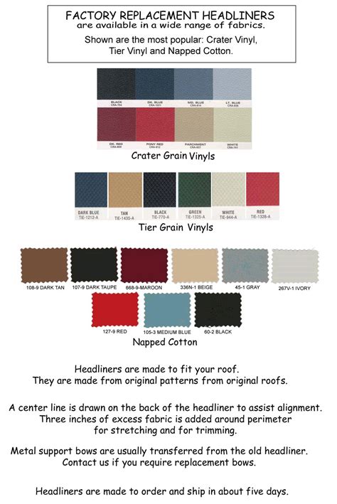 1964 Ford falcon color chart