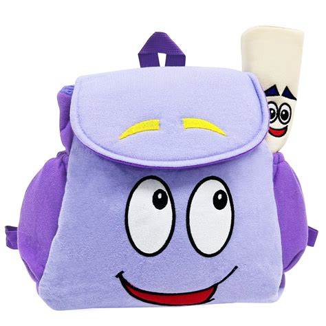 Dora Explorer Backpack, 9.5 Inches Explorer Backpack With Map, Plush Backpack Suitable for Kids ...