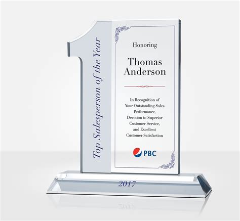 Top Sales Person of the Year Award Plaque | DIY Awards