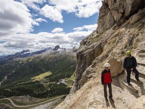 Open air museum of the Great War on Mt. Lagazuoi: the Martini ledge and the mine gallery