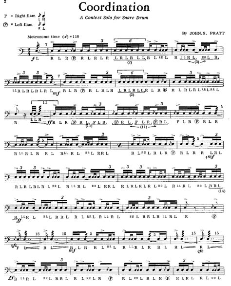 Snare Drum Solo Sheet Music - Intermediate Solos For Snare Drum Sheet ...