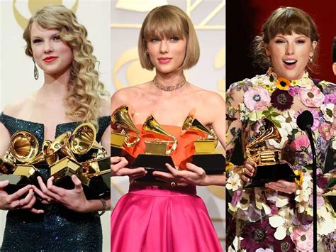 Taylor Swift becomes the 1st woman in Grammys history to win album of the year 3 times ...