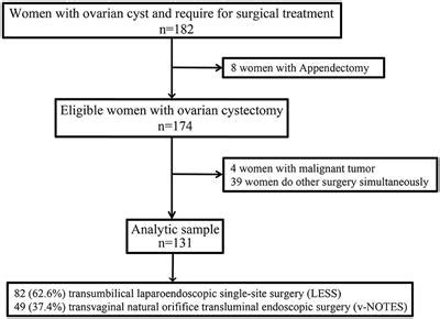 Frontiers | Transvaginal natural orifice endoscopic surgery for ovarian ...