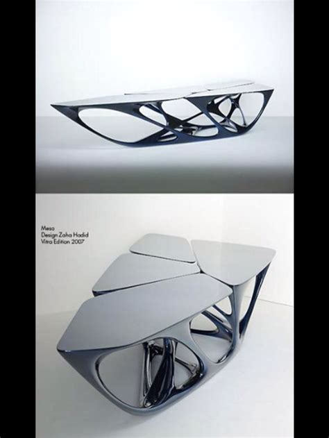 Zaha Hadid Table | Futuristic furniture, Geometric coffee table ...