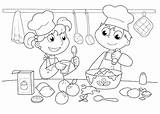 Chef Coloring Sheet sketch template