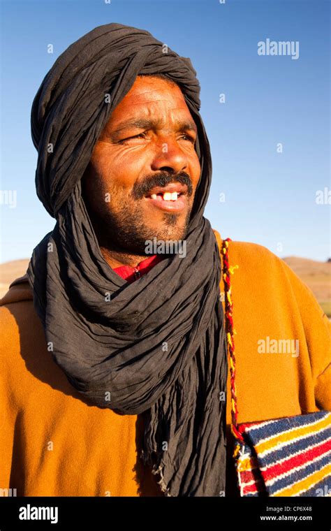 A Berber Arab guide on a trek in the Anti Atlas, Morocco Stock Photo ...