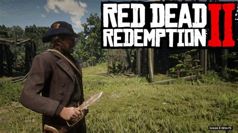 RDR2 - Civil War Hardee Hat And Civil War Knife Location - YouTube