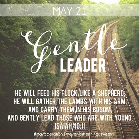 Isaiah 40:11 - God is a Gentle Leader