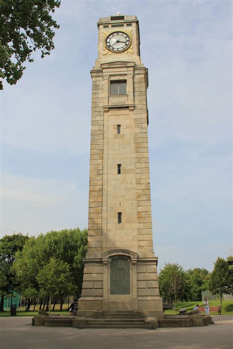 The Cocker memorial clock tower, Stanley Park, Blackpool. … | Flickr