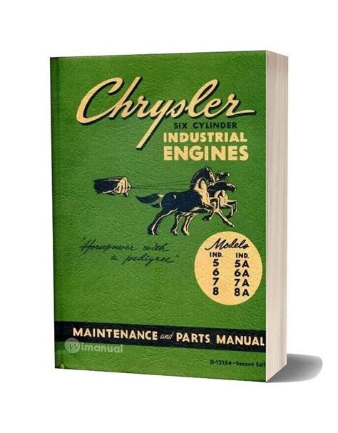 Chrysler 6 Cylinder Industrial Engines Maintenance Parts Manual