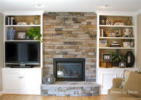 Driven By Décor: DIY Project: Burlap Backed Bookcases | Fireplace built ...