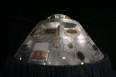 A close-up view of the Orion crew module from Exploration Flight Test 1 ...