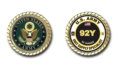 US Army 92Y Unit Supply Specialist MOS Challenge Coin - US Army ...