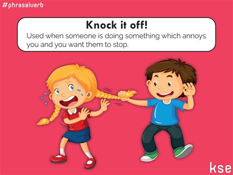 Last week we saw the expression "KNOCK IT OFF!" in a quiz. Here's the explanation! #English # ...